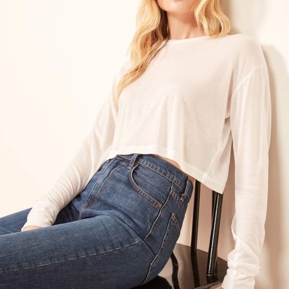 Reformation Chloe top white M